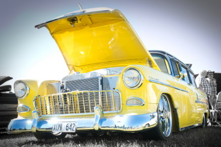 Vintage yellow car